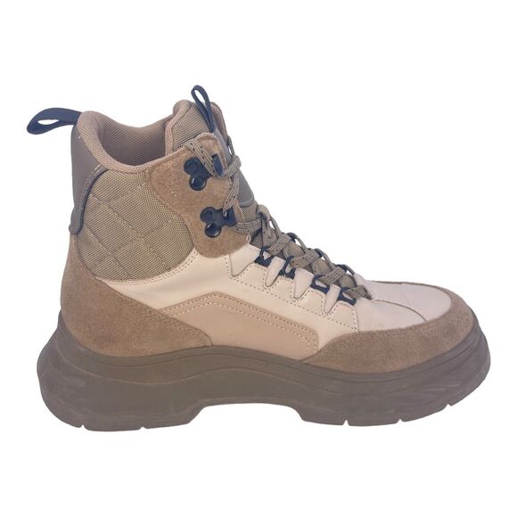 Zara Women’s Laced Ankle Boot Size 7.5 EU 38 - Picture 2 of 6